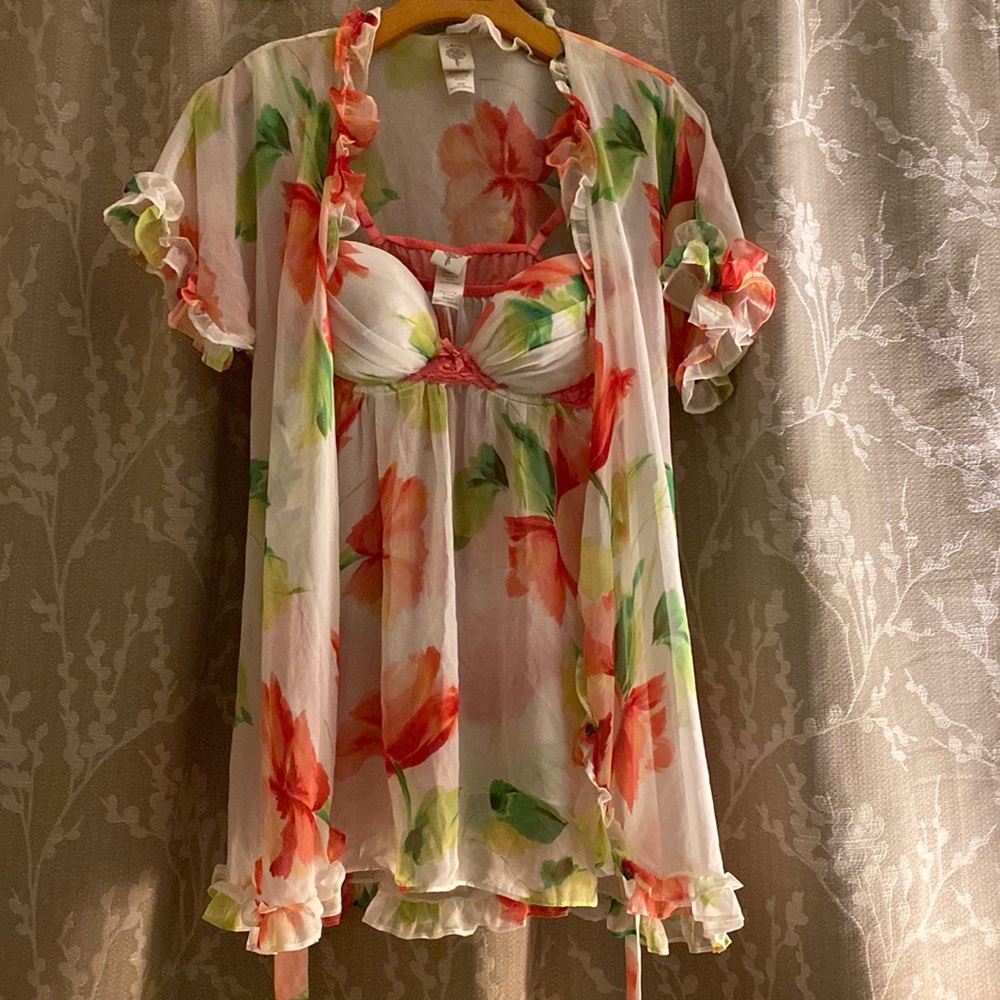 Beautiful floral lingerie pajama